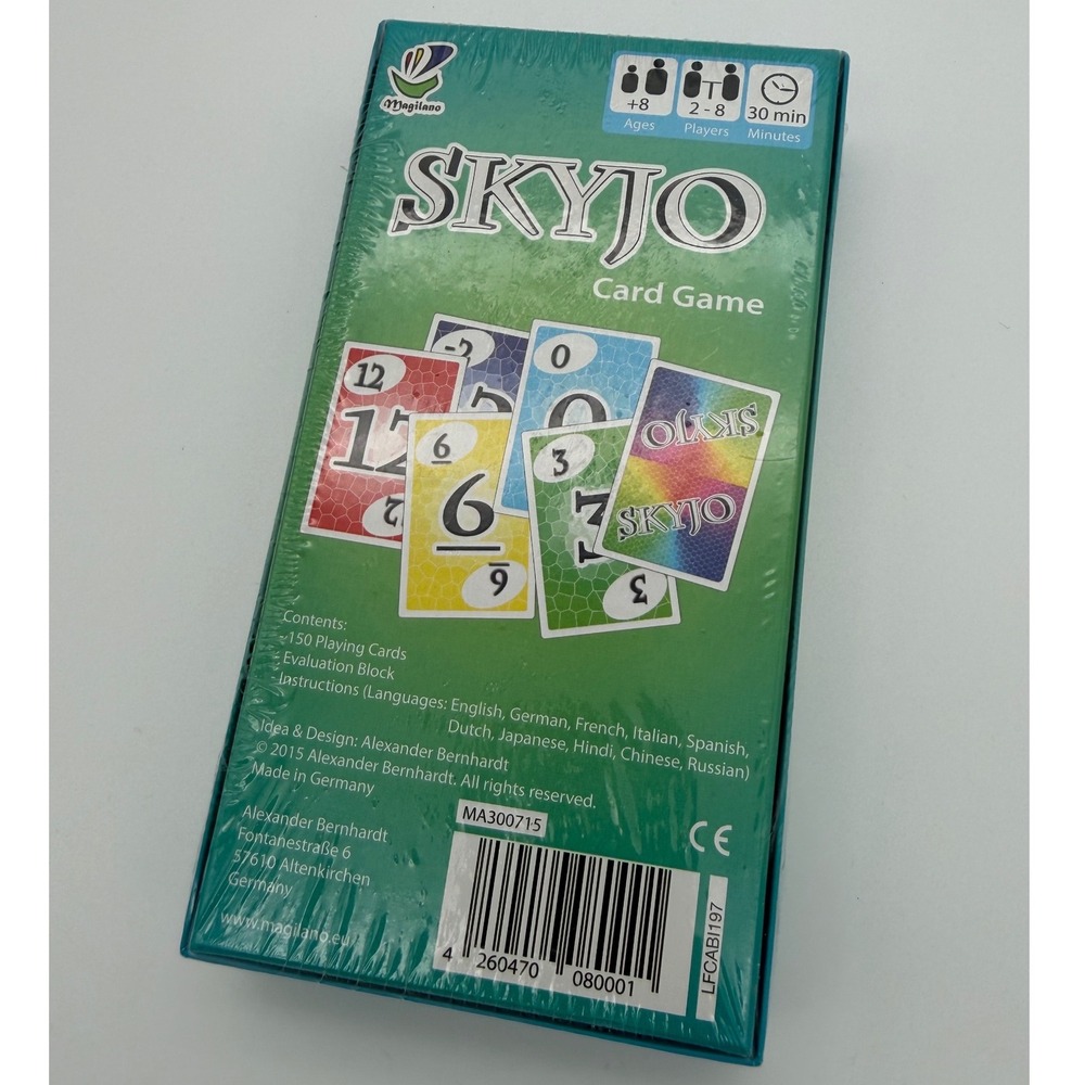 Skyjo 2015 Card Game by Magilano Family Strategy Game Factory Sealed 2-8 Players - Picture 3 of 3